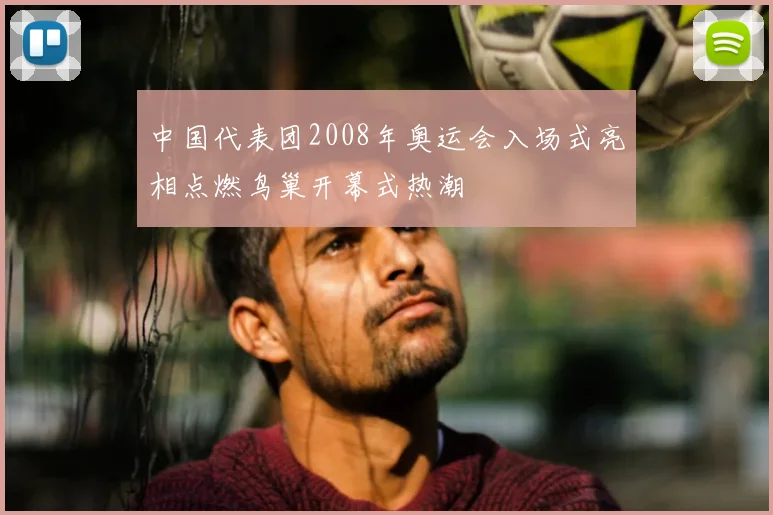 中国代表团2008年奥运会入场式亮相点燃鸟巢开幕式热潮